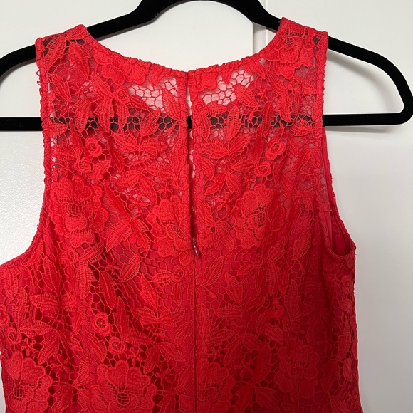 J Crew Red Lace Dress - Picture 2 of 5